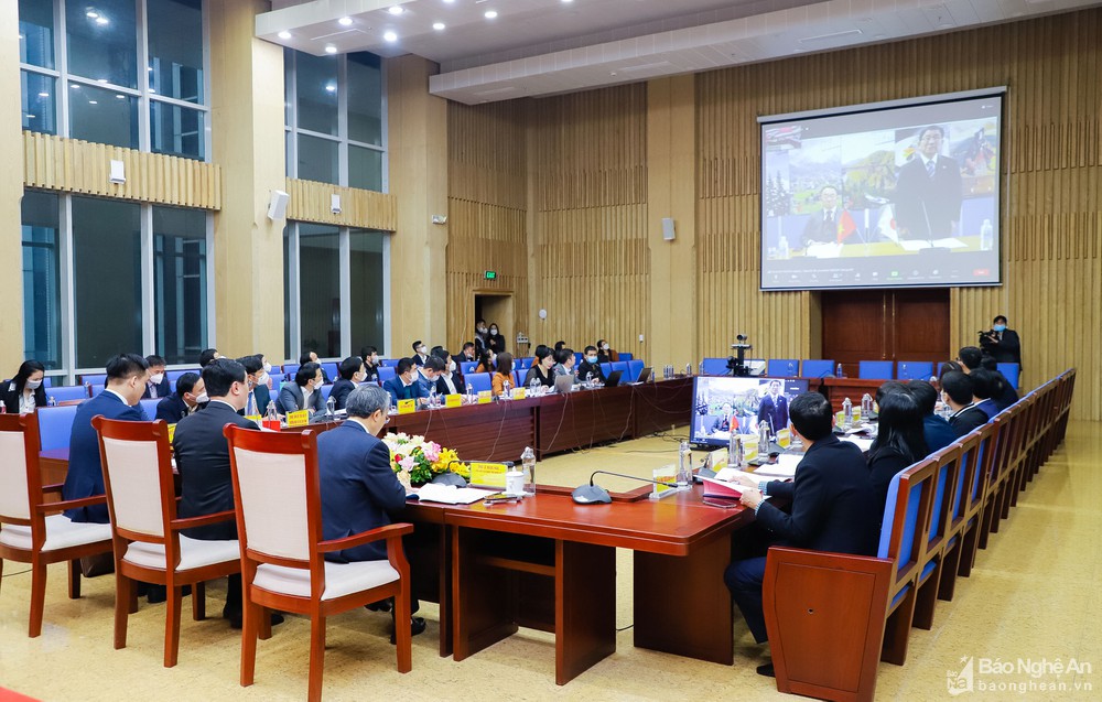 Nghệ An tổ chức hội nghị trực tuyến thúc đẩy hợp tác và phát triển với Gifu (Nhật Bản)