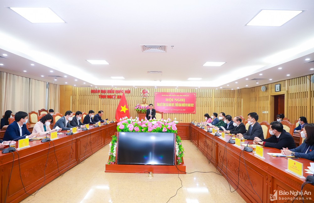 Đoàn đại biểu Quốc hội tỉnh Nghệ An triển khai nhiệm vụ năm 2022