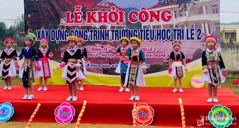 Khởi công xây dựng trường học bán trú tại xã Tri Lễ, Quế Phong