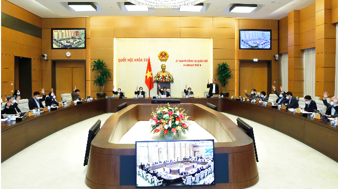 Phiên họp thứ Chín của Ủy ban Thường vụ Quốc hội: Thông qua Nghị quyết về hoạt động chất vấn và trả lời chất vấn