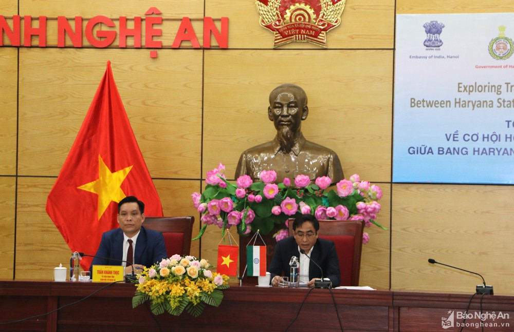 Nghệ An tọa đàm trực tuyến kết nối, thu hút đầu tư, thương mại với Ấn Độ