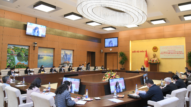 Phó Chủ tịch Thường trực Quốc hội Trần Thanh Mẫn chủ trì Tọa đàm về đổi mới, nâng cao chất lượng, hiệu quả Kỳ họp Quốc hội