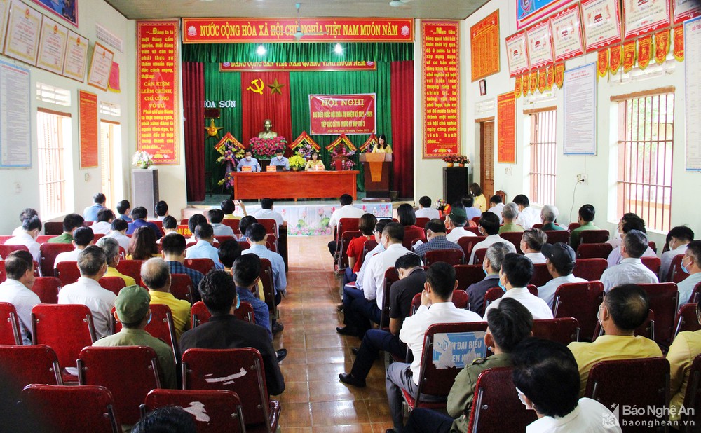Đại biểu Quốc hội tiếp xúc cử tri tại huyện Đô Lương, Anh Sơn