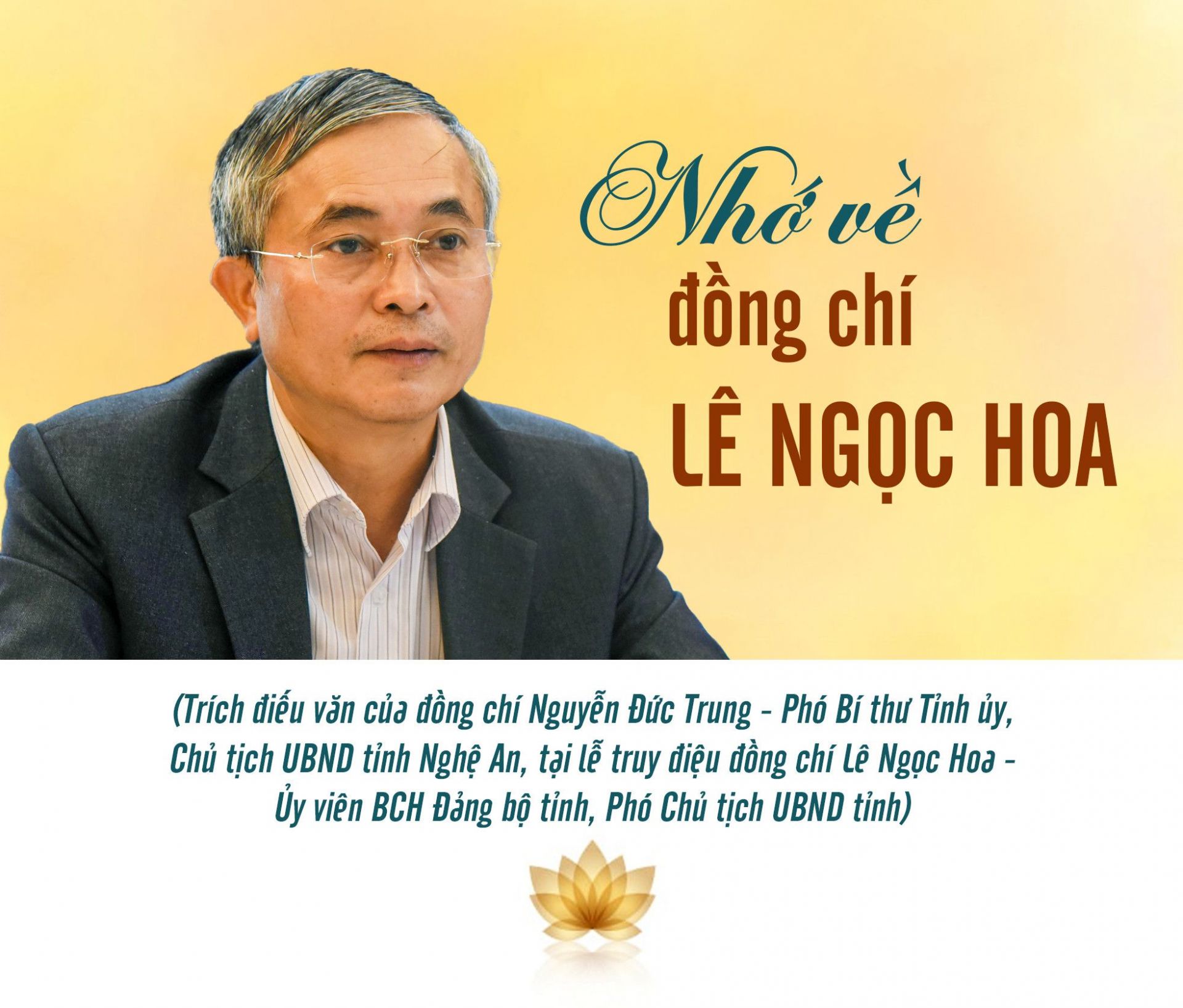 Nhớ về đồng chí Lê Ngọc Hoa