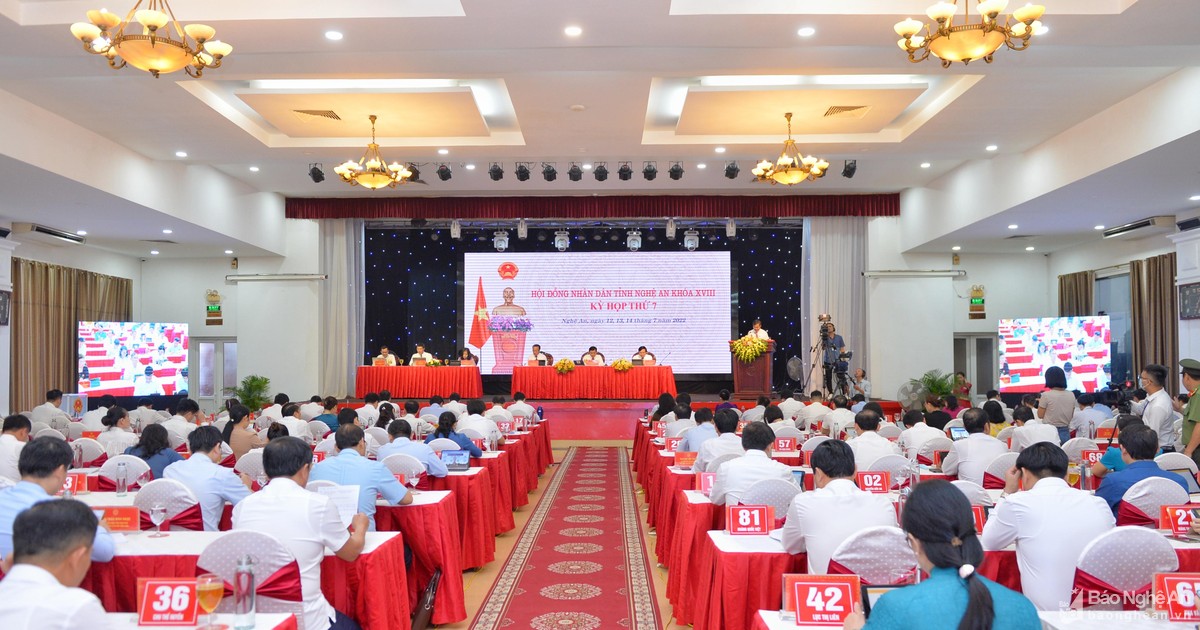 Sáng nay (14/7), Kỳ họp thứ 7, HĐND tỉnh Nghệ An khóa XVIII sẽ biểu quyết các dự thảo nghị quyết và bế mạc