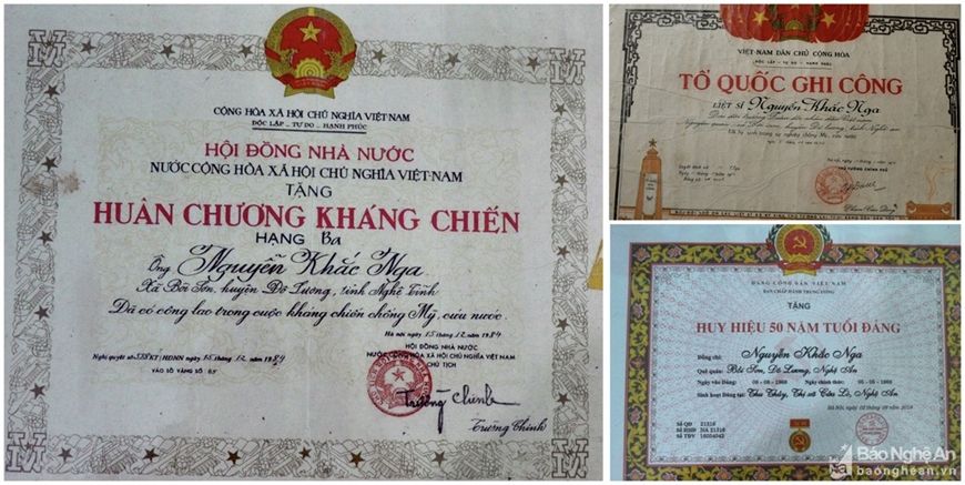Bộ Chỉ huy quân sự tỉnh trả lời kiến nghị của cử tri cử tri xã Lam Sơn, huyện Đô Lương về việc chi trả tiền thưởng cho những người được tặng Huân, huy chương