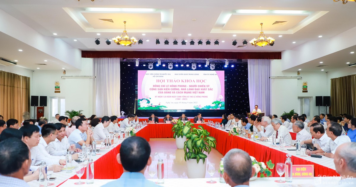 Hội thảo khoa học: 'Đồng chí Lê Hồng Phong - người chiến sĩ cộng sản kiên cường, nhà lãnh đạo xuất sắc của Đảng và cách mạng Việt Nam'