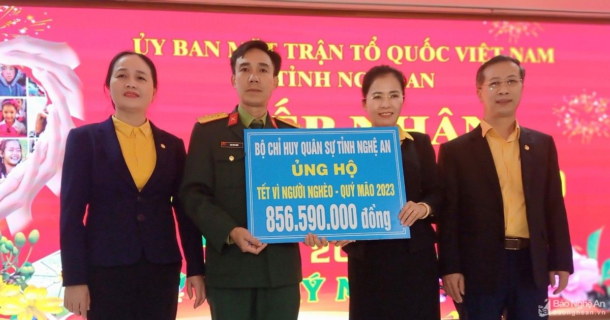 Nghệ An: Trên 125 tỷ đồng đăng ký ủng hộ 'Tết Vì người nghèo