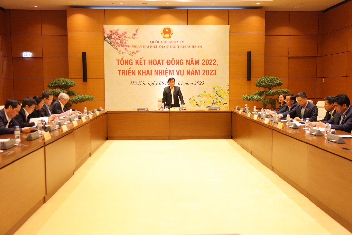 Đoàn đại biểu Quốc hội tỉnh Nghệ An tổng kết năm 2022 và triển khai nhiệm vụ năm 2023