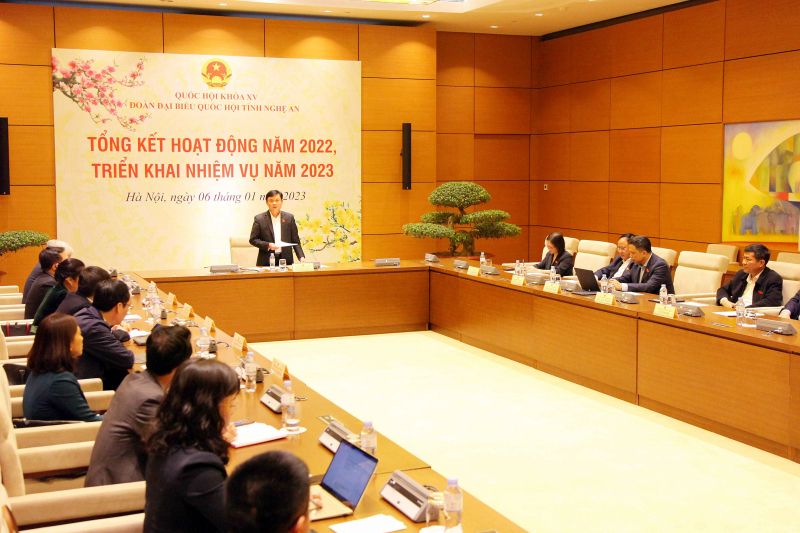 Video: Đoàn Đại biểu Quốc hội tỉnh Nghệ An triển khai chương trình hoạt động năm 2023