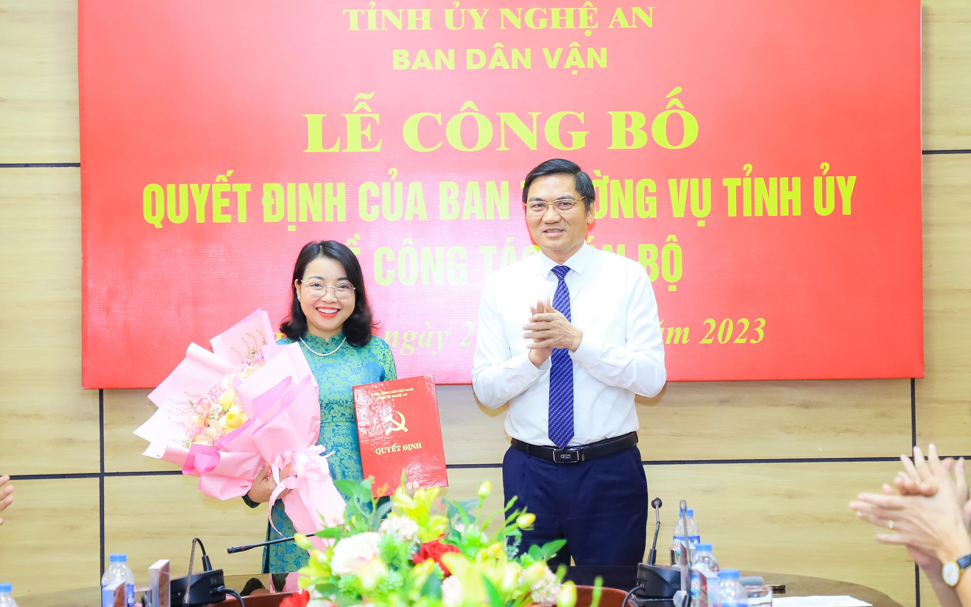 Điều động, phân công, bổ nhiệm Bí thư Huyện ủy Hưng Nguyên giữ chức Phó Trưởng Ban Dân vận Tỉnh ủy Nghệ An