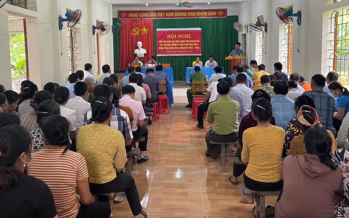 Cử tri huyện Con Cuông kiến nghị nhiều vấn đề liên quan đến đầu tư xây dựng hạ tầng nông thôn