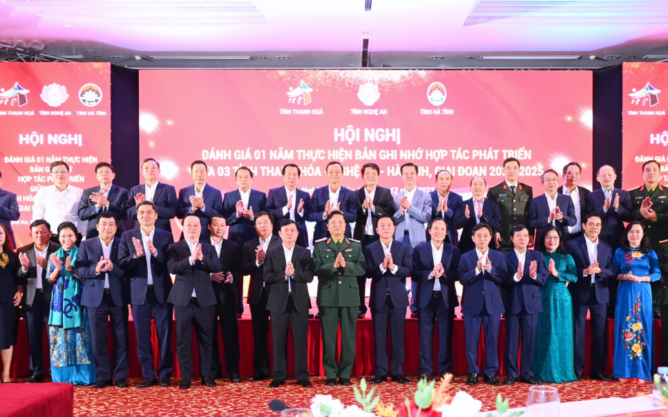 Thanh Hóa - Nghệ An - Hà Tĩnh tổ chức Hội nghị đánh giá 1 năm thực hiện Bản ghi nhớ hợp tác