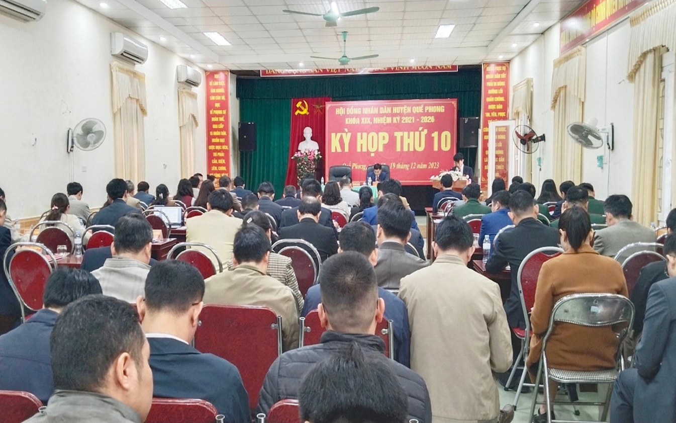 Khai mạc Kỳ họp thứ 10 HĐND huyện Quế Phong