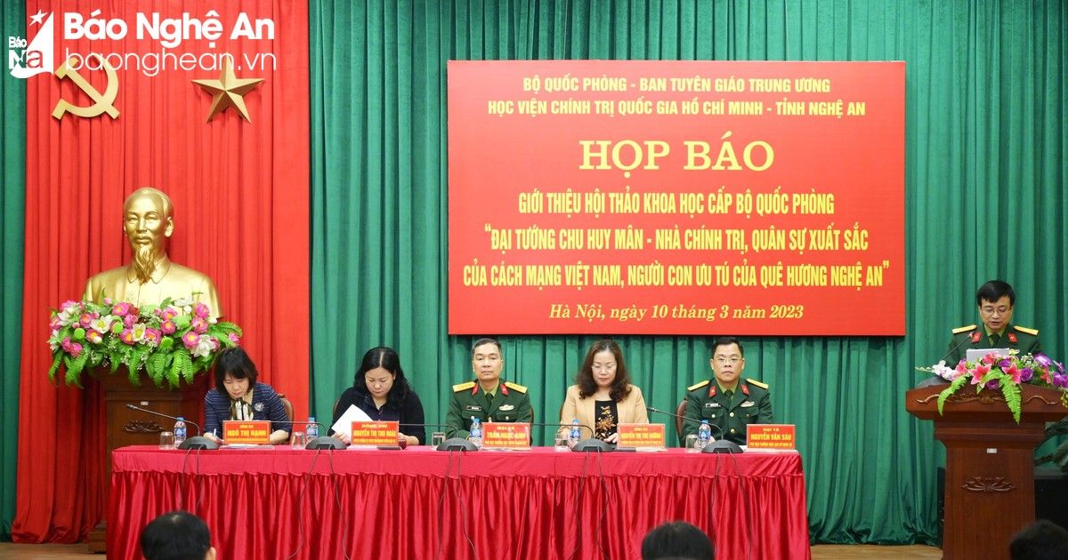 Họp báo giới thiệu Hội thảo khoa học về Đại tướng Chu Huy Mân