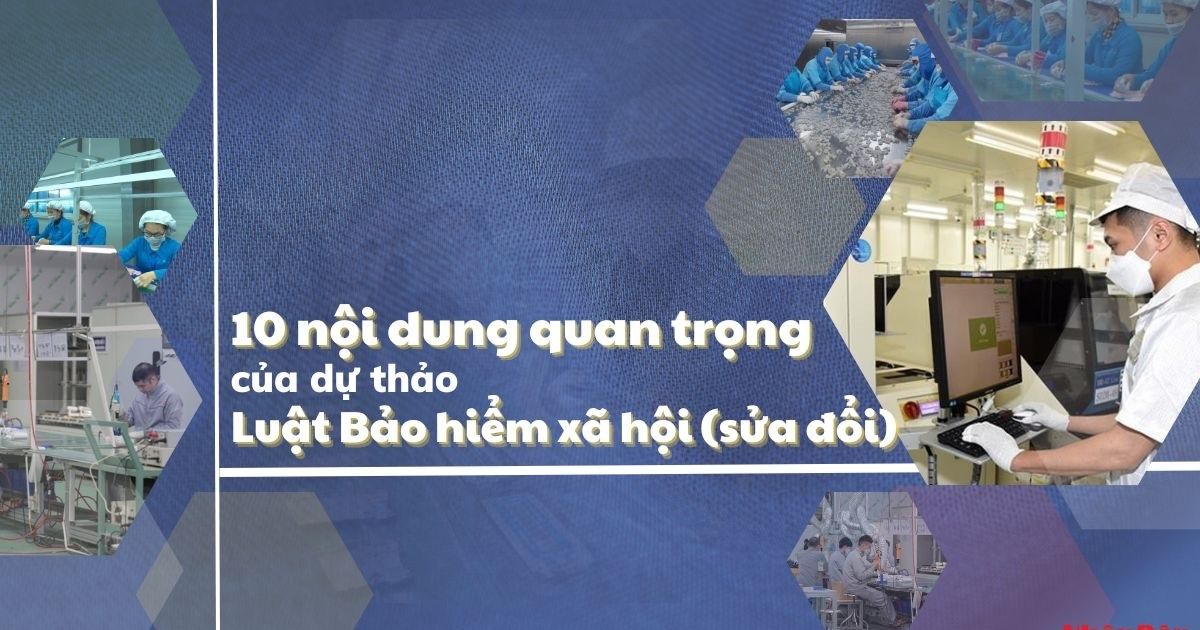 10 điểm mới của dự thảo Luật Bảo hiểm xã hội (sửa đổi)