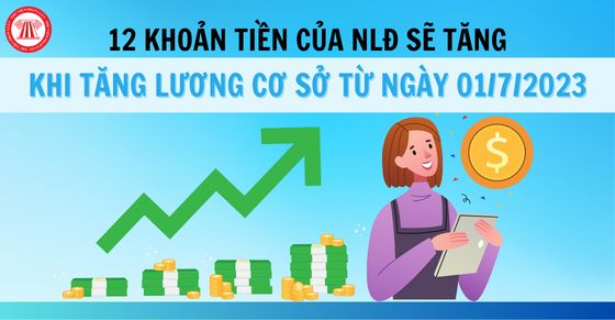 12 khoản tiền của NLĐ sẽ tăng khi tăng lương cơ sở từ ngày 01/7/2023
