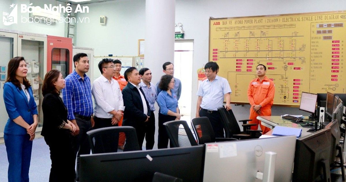 Đoàn ĐBQH tỉnh giám sát việc thực hiện chính sách, pháp luật về phát triển năng lượng tại Công ty Thủy điện Bản Vẽ và Than Khe Bố