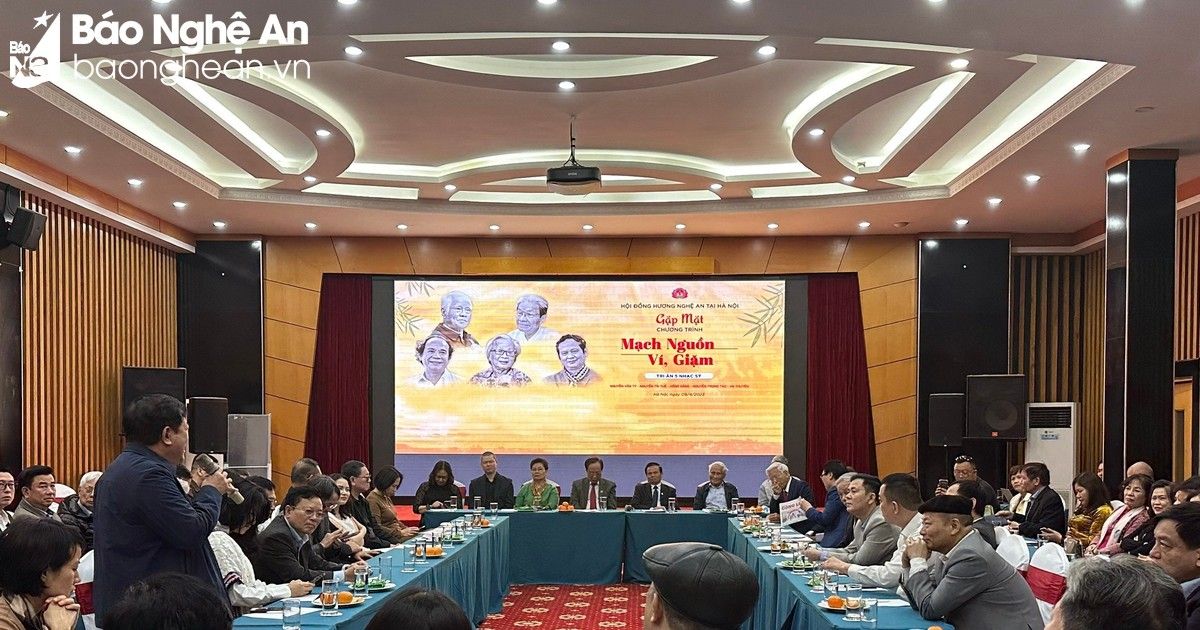 'Mạch nguồn ví, giặm' - chương trình tôn vinh 5 nhạc sĩ Nghệ An tài hoa sẽ diễn ra vào tối 14/5
