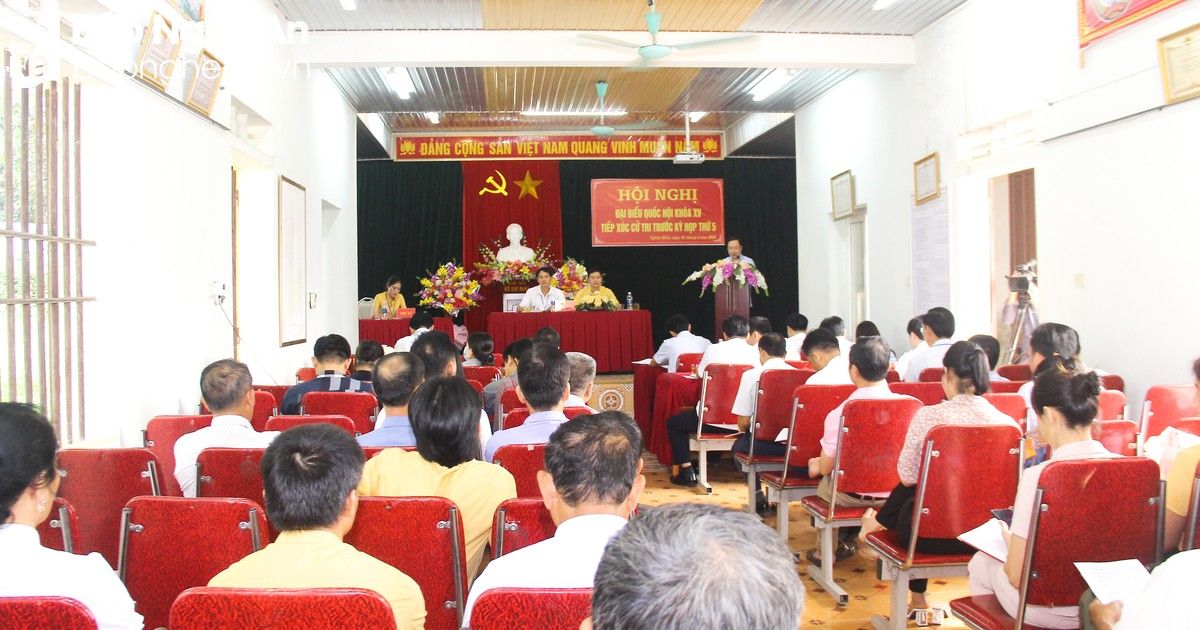 Cử tri huyện Nghĩa Đàn phản ánh bất cập trong giao khoán đất và thu tiền của nông trường
