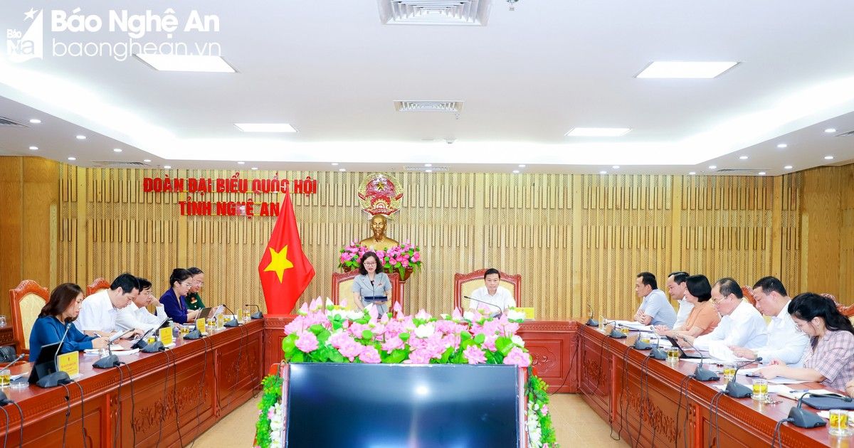 Đoàn đại biểu Quốc hội tỉnh Nghệ An làm việc với UBND tỉnh trước kỳ họp thứ 5, Quốc hội khóa XV