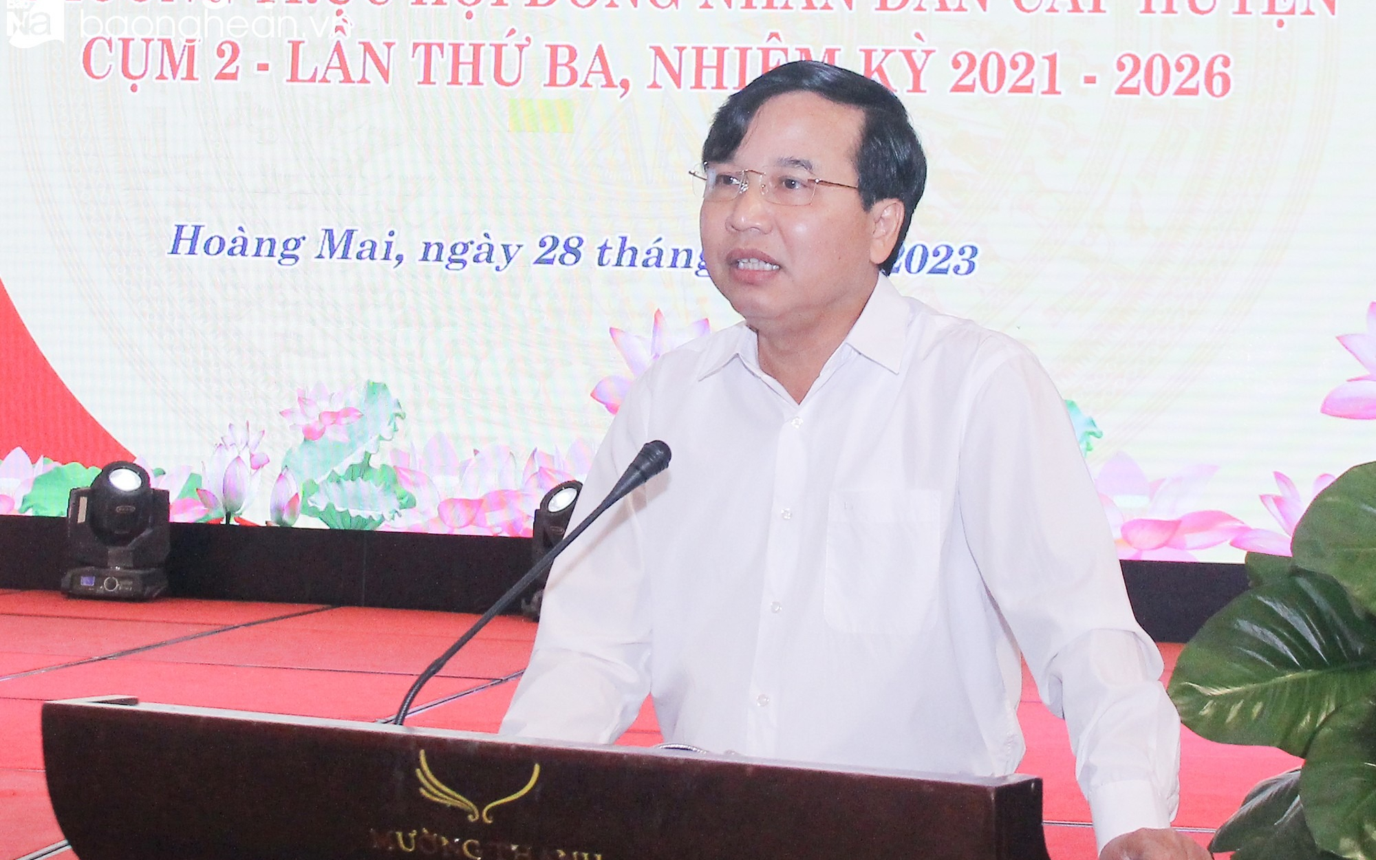 Phó Chủ tịch HĐND tỉnh Nguyễn Như Khôi nhấn mạnh 4 nhóm nhiệm vụ đồng hành của HĐND các cấp để thúc đẩy phát triển kinh tế - xã hội của tỉnh