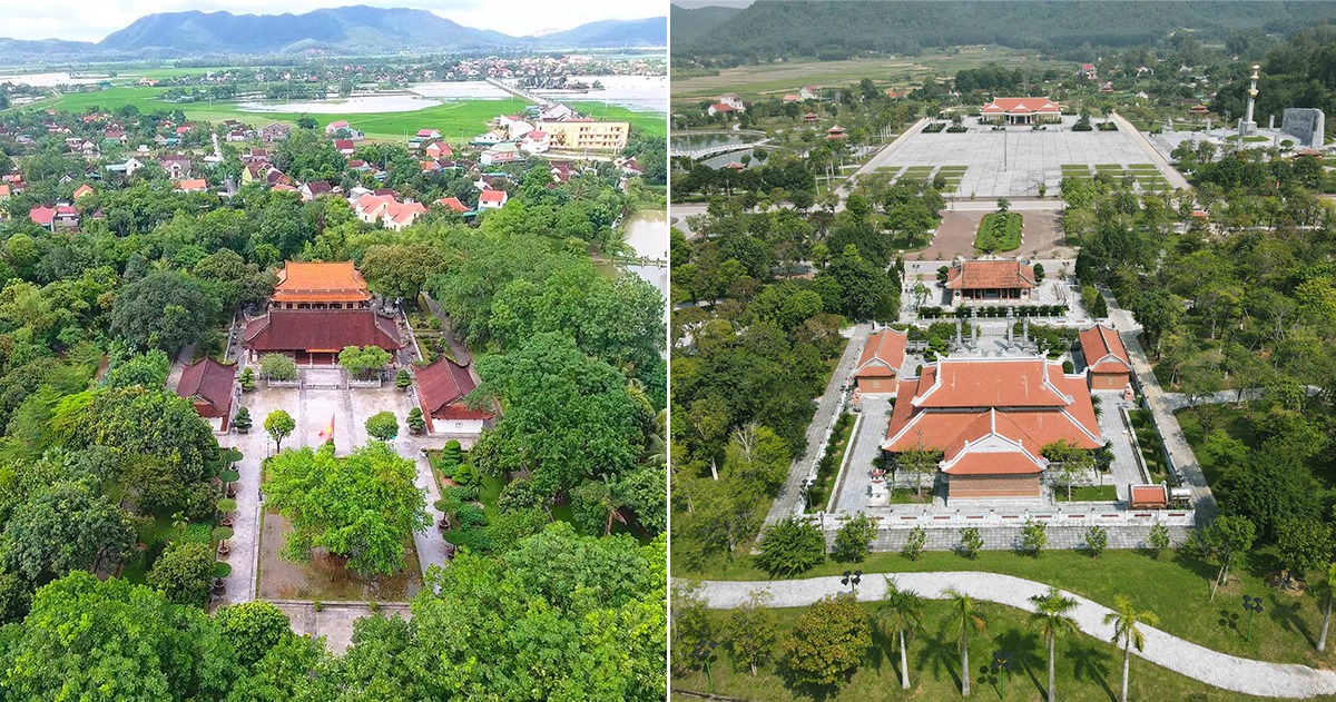 Một góc Làng Sen, xã Kim Liên (Nam Đàn) - quê hương Chủ tịch Hồ Chí Minh và Khu di tích Truông Bồn. Ảnh: Sách Nguyễn - Huy Thư
