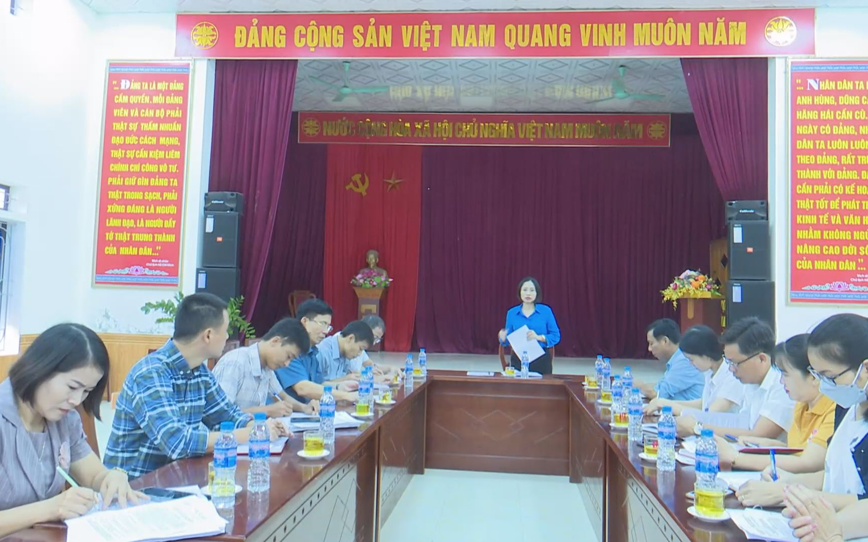 Thường trực HĐND huyện Diễn châu giám sát hoạt động của HĐND các xã Diễn hải, Diễn Xuân, Diễn Trường và Minh Châu
