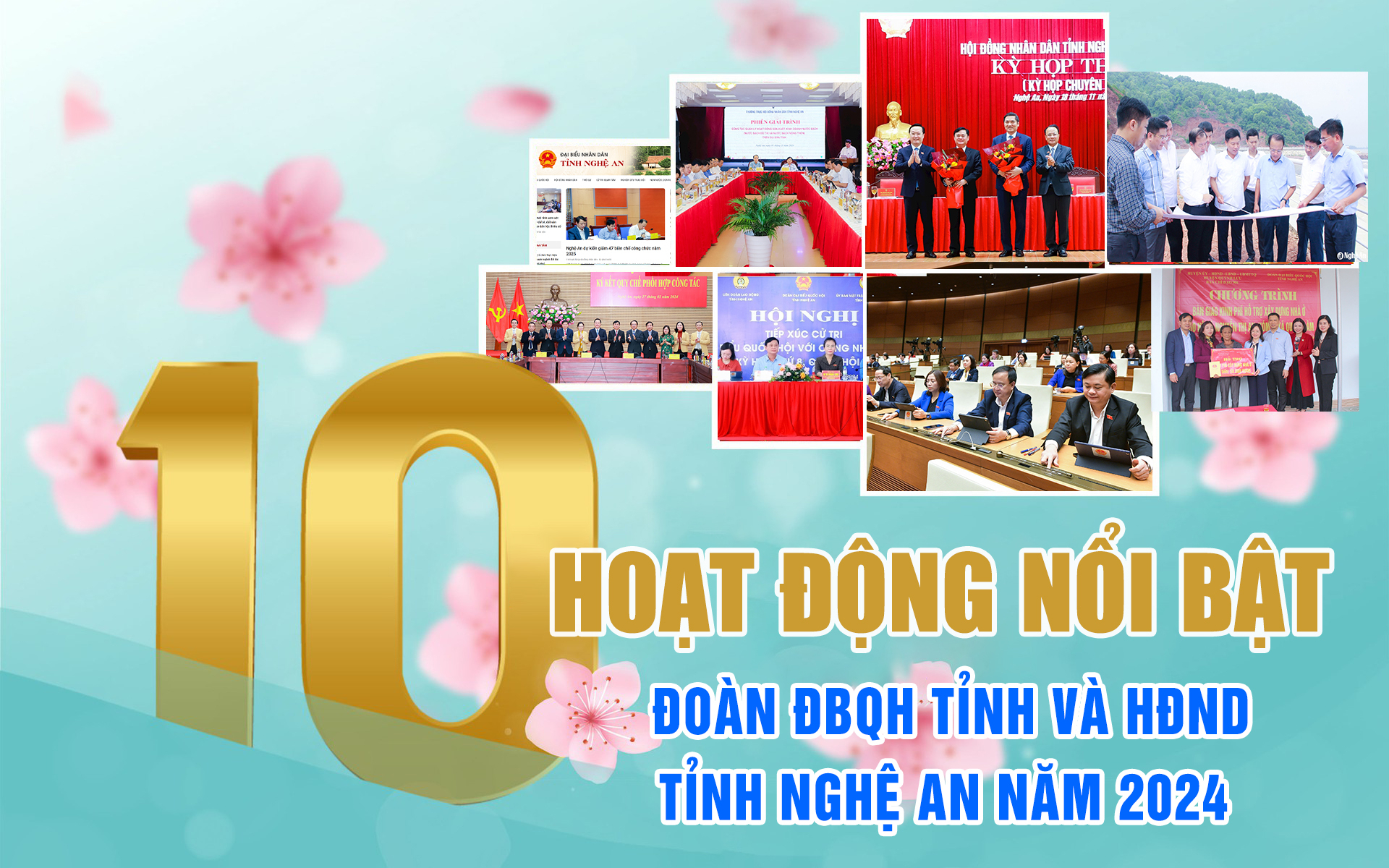 10 HOẠT ĐỘNG NỔI BẬT CỦA ĐOÀN ĐBQH TỈNH VÀ HĐND TỈNH NĂM 2024