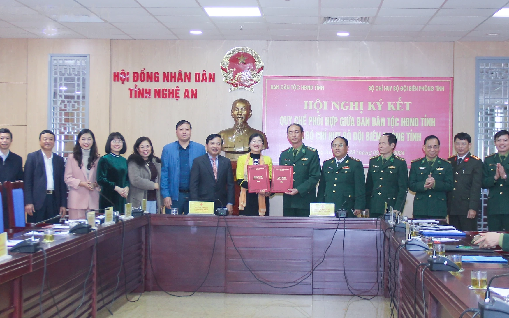 Ký kết Quy chế phối hợp giữa Ban Dân tộc HĐND tỉnh và Bộ Chỉ huy Bộ đội Biên phòng tỉnh