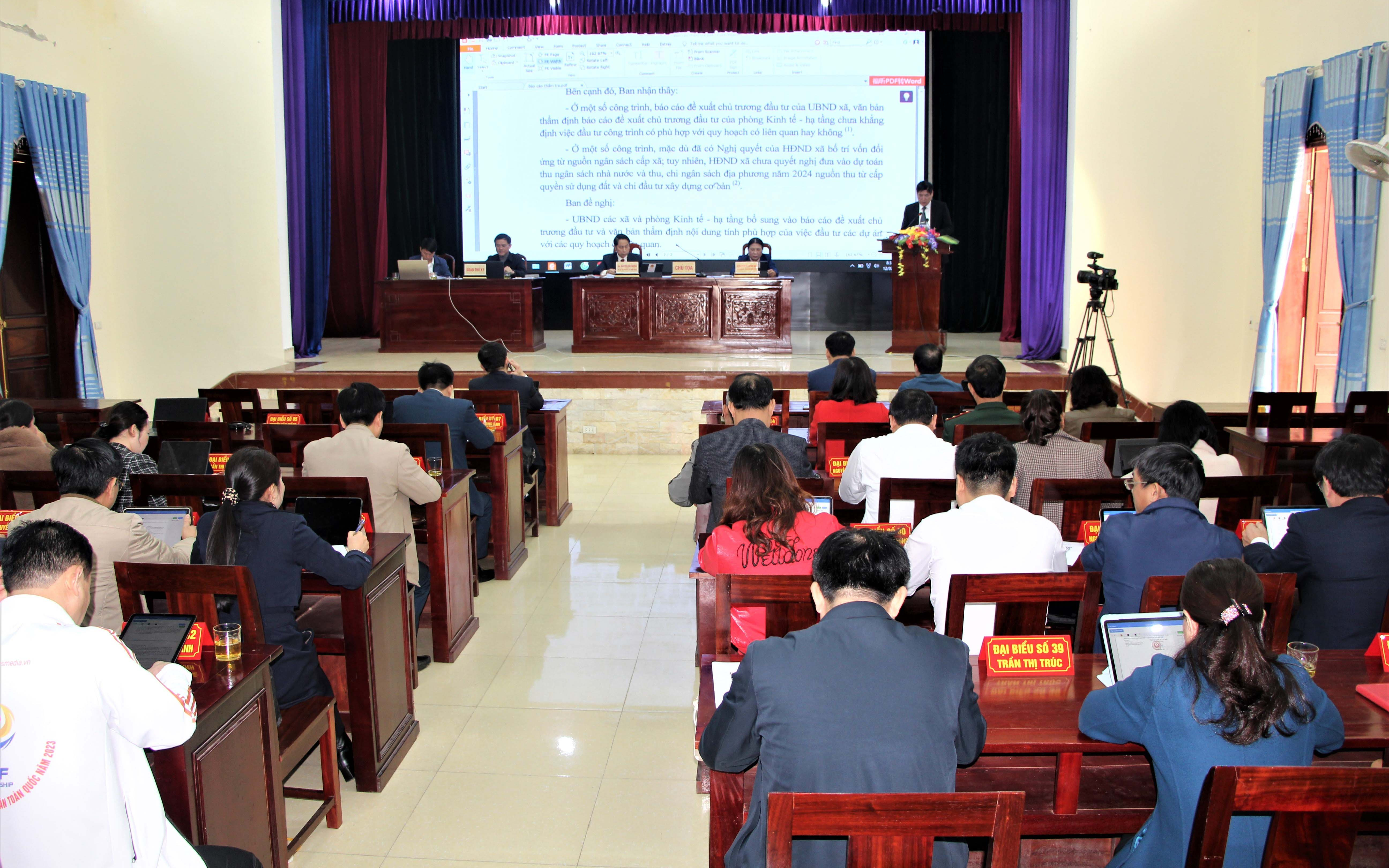 HĐND huyện Thanh Chương: Thông qua chủ trương đầu tư 26 dự án sử dụng vốn đầu tư công năm 2024