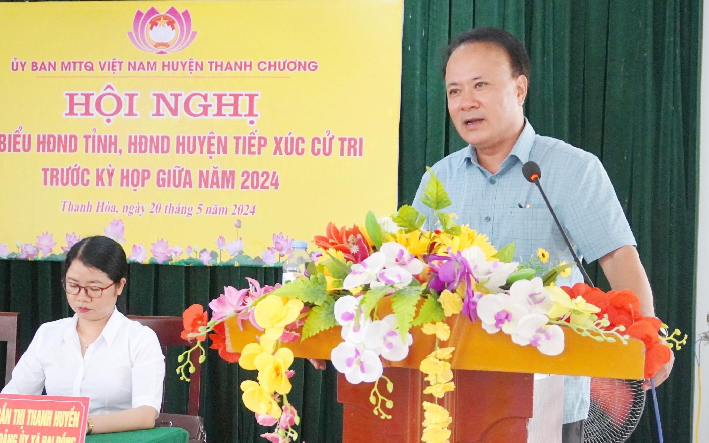 Phó Chủ tịch Thường trực HĐND tỉnh tiếp xúc cử tri tại xã Thanh Hòa, huyện Thanh Chương