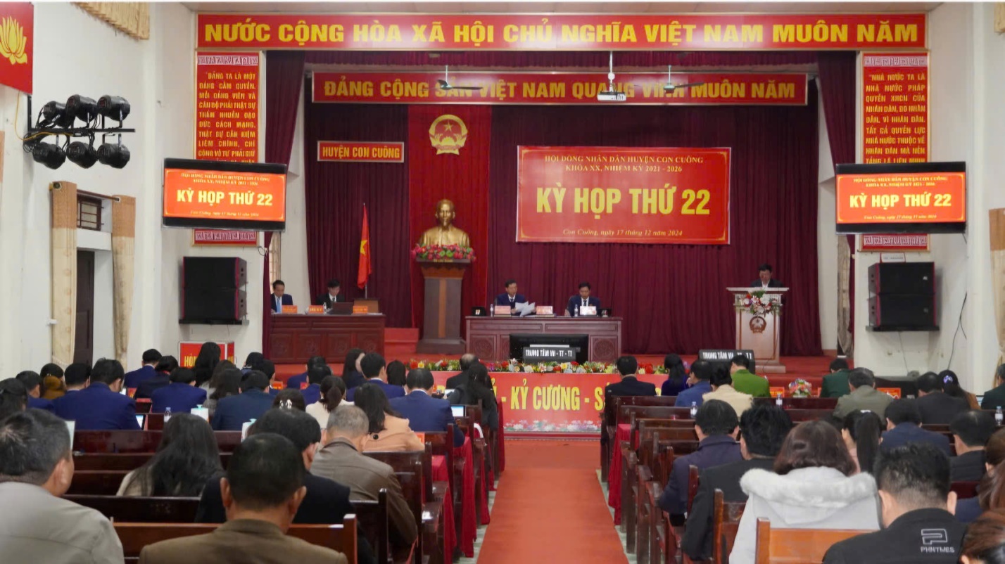 Những kết quả nổi bật của Hội đồng nhân dân huyện Con Cuông năm 2024