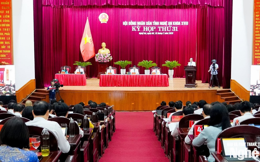 Báo cáo Kết quả Kỳ họp thứ 31 Hội đồng nhân dân tỉnh Nghệ An Khóa XVIII, nhiệm kỳ 2021 - 2026