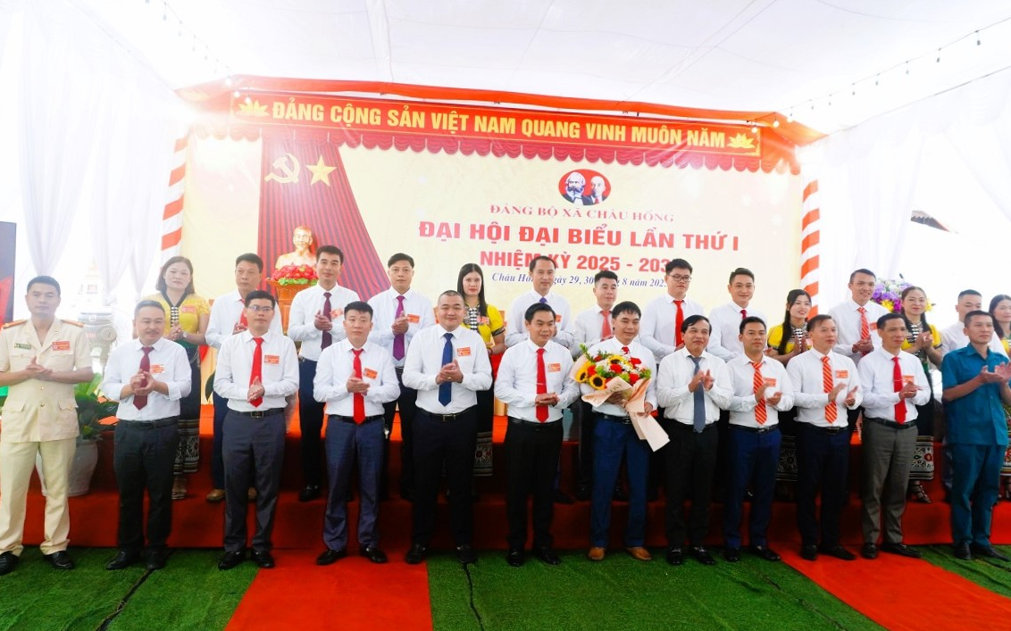 Đại hội Đảng bộ xã Châu Hồng lần thứ nhất: Thông qua mục tiêu tăng trưởng 8%, thu nhập 50 triệu đồng vào năm 2030