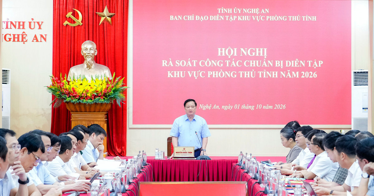 Nghệ An hoàn thành cơ bản các nội dung chuẩn bị diễn tập khu vực phòng thủ tỉnh năm 2026