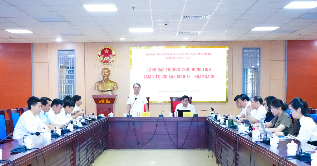 Thường trực HĐND tỉnh làm việc với Ban Kinh tế - Ngân sách về 5 nhóm vấn đề trọng tâm