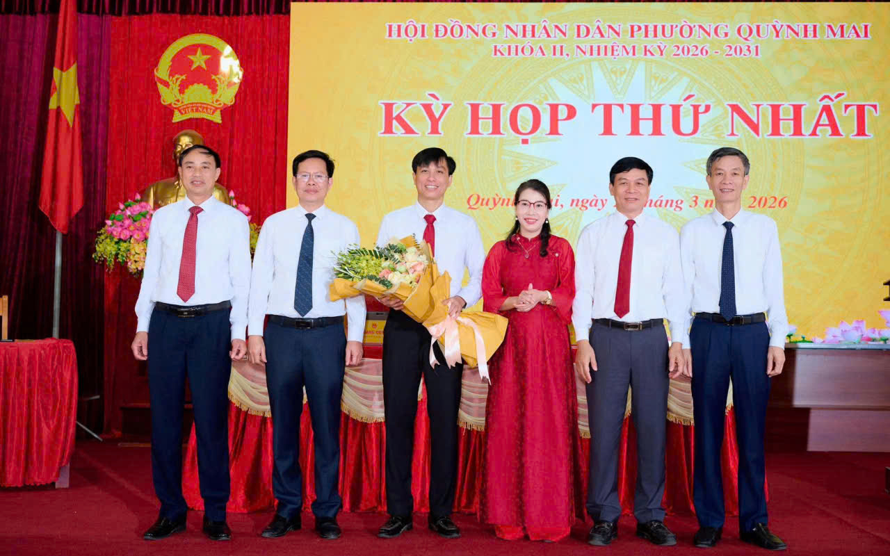 HĐND phường Quỳnh Mai khóa II kỳ họp thứ nhất, bầu các chức danh theo quy định