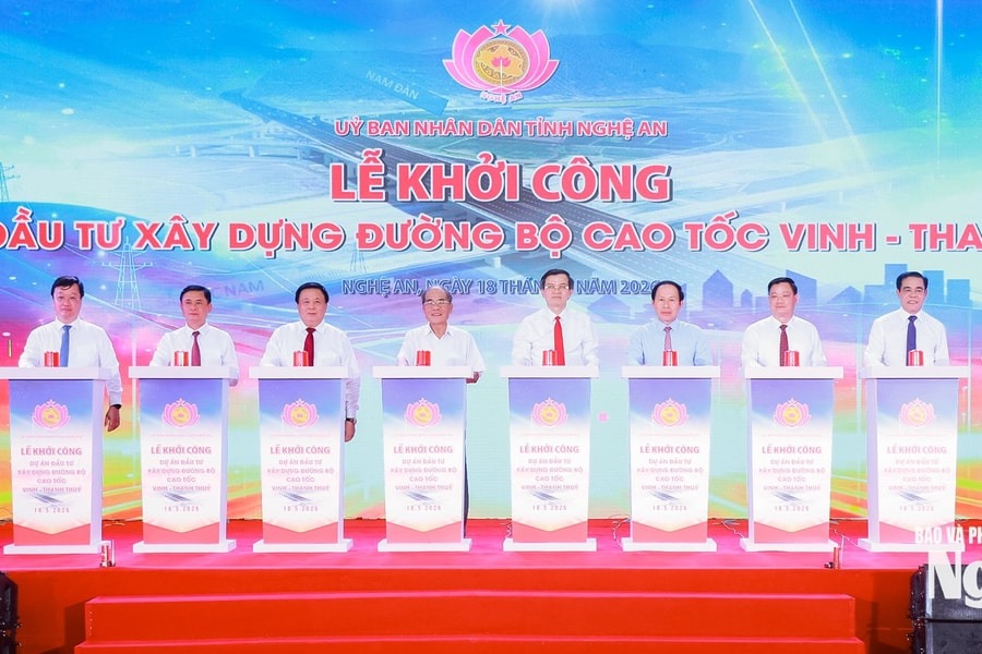 Nghệ An khởi công cao tốc Vinh - Thanh Thủy gần 24.000 tỷ đồng, mở "mắt xích" chiến lược trên trục Hà Nội - Viêng Chăn