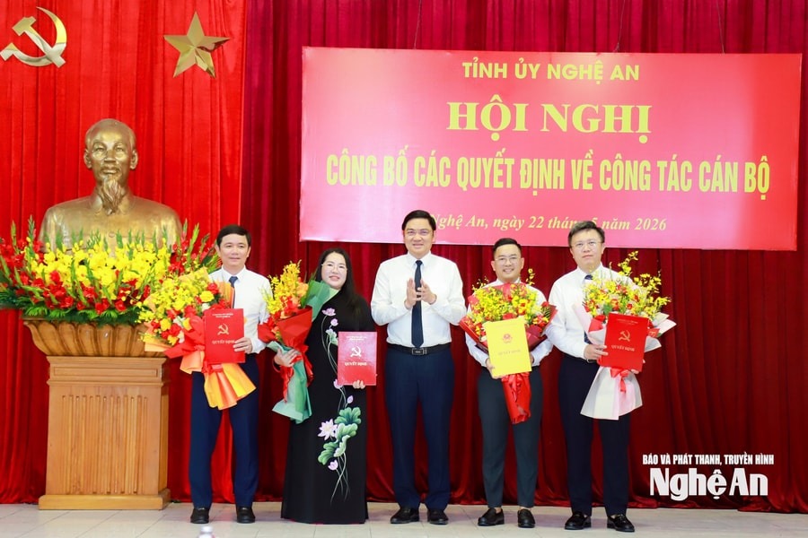 Nghệ An điều động nhiều lãnh đạo cấp tỉnh giữ chức Bí thư Đảng ủy cấp xã