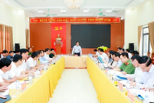 Chủ tịch UBND tỉnh Võ Trọng Hải làm việc với các xã: Nam Đàn, Kim Liên, Vạn An, Đại Huệ, Thiên Nhẫn
