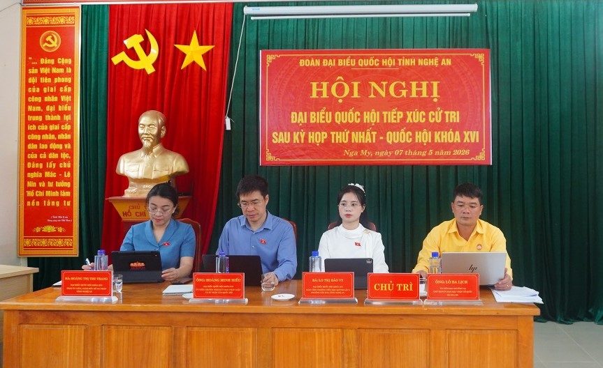 Cử tri xã Nga My kiến nghị đầu tư hạ tầng, tháo gỡ vướng mắc đất sản xuất