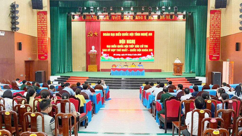 Đoàn ĐBQH tỉnh Nghệ An: Kịp thời chuyển tải 117 kiến nghị cử tri và kết quả xử lý quyết liệt 22 đơn thư trong tháng 5