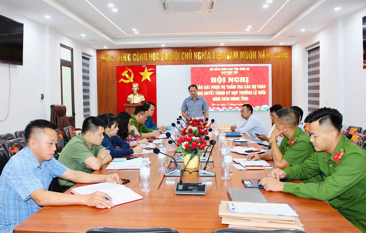 Ban Pháp chế HĐND tỉnh khảo sát phục vụ thẩm tra dự thảo nghị quyết tại xã Tân An