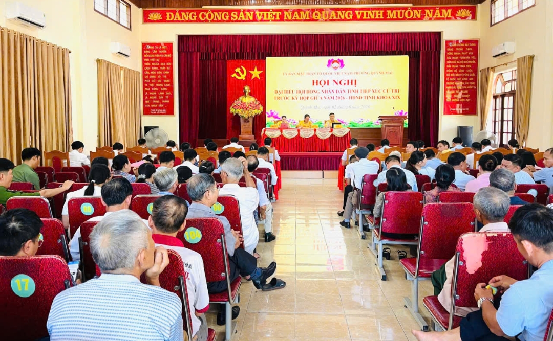 Đại biểu HĐND tỉnh Nghệ An tiếp xúc cử tri trước kỳ họp giữa năm 2026 tại các phường Quỳnh Mai, Tân Mai, Hoàng Mai