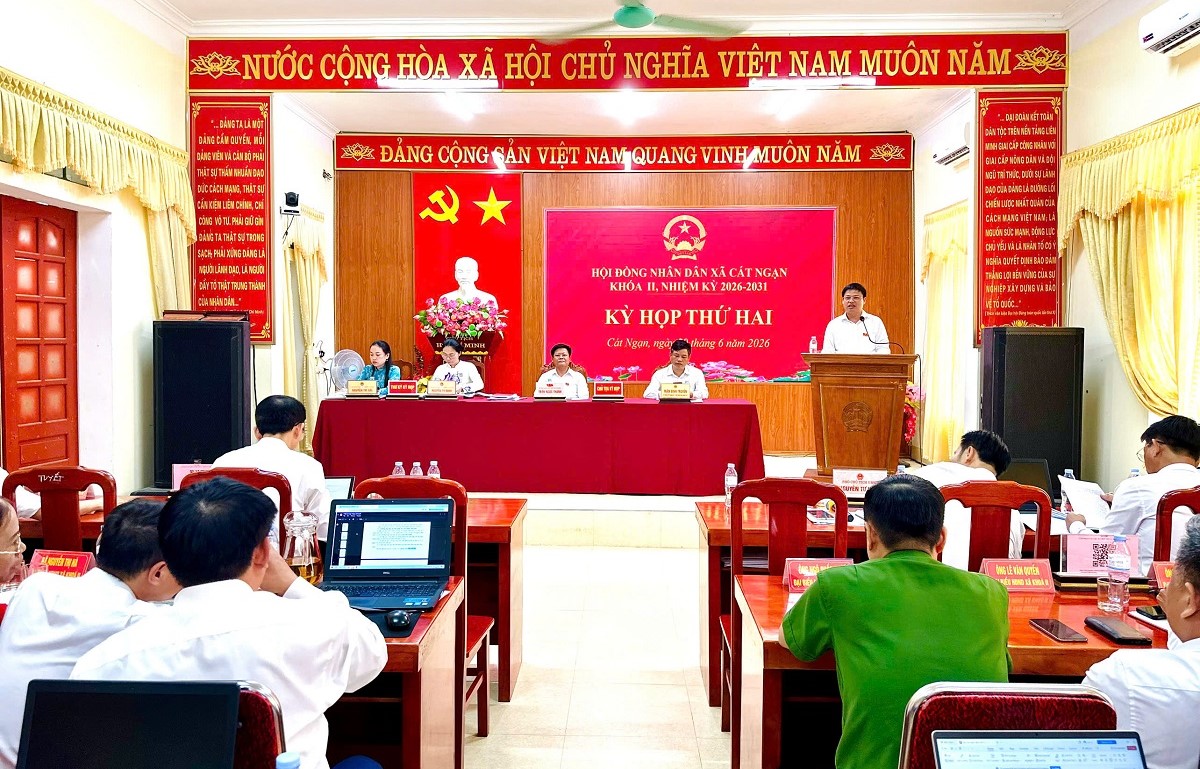 HĐND xã Cát Ngạn tổ chức kỳ họp thứ 2, khóa II, nhiệm kỳ 2026 - 2031