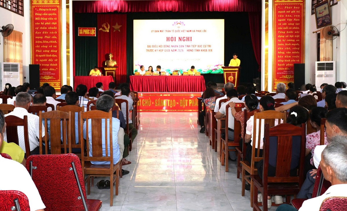 Tổ đại biểu số 03 HĐND tỉnh tiếp xúc cử tri trước kỳ họp thường lệ giữa năm 2026 tại xã Phúc Lộc