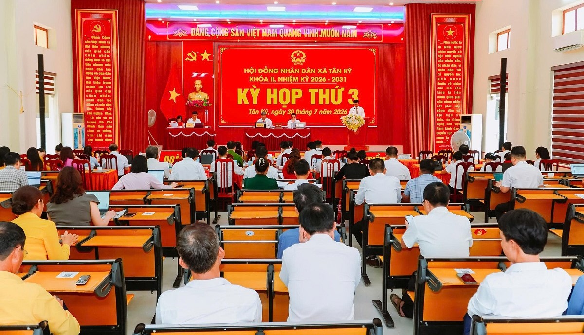 HĐND xã Tân Kỳ tổ chức thành công Kỳ họp thứ 3, khóa II, nhiệm kỳ 2026-2031