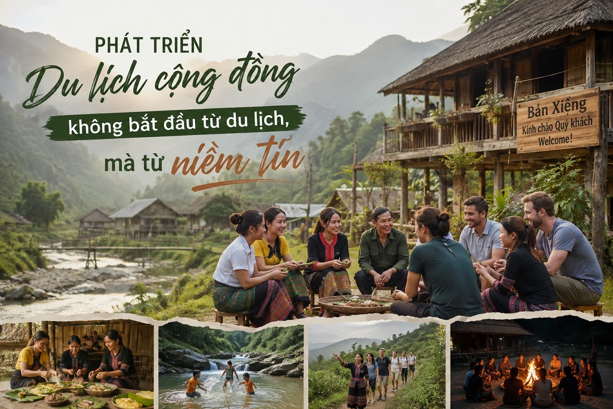 Phát triển du lịch cộng đồng không bắt đầu từ du lịch, mà từ niềm tin