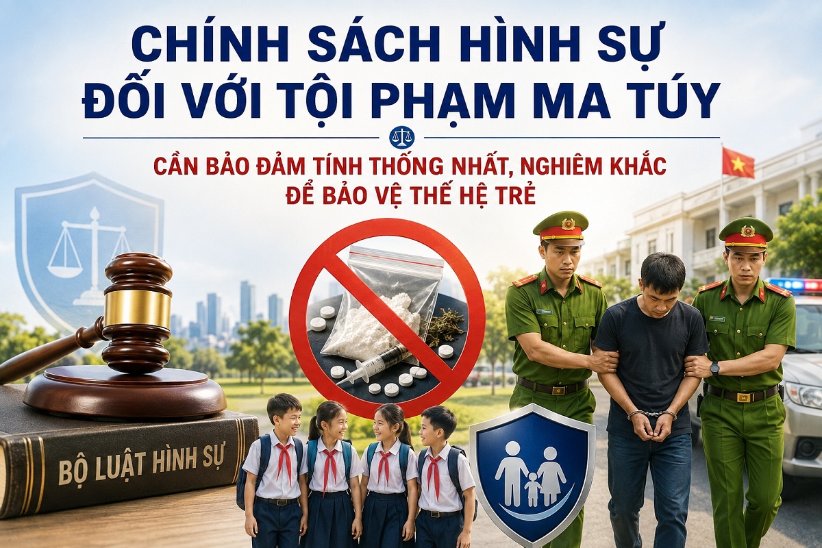 Chính sách hình sự đối với tội phạm ma túy: Cần bảo đảm tính thống nhất, nghiêm khắc để bảo vệ thế hệ trẻ